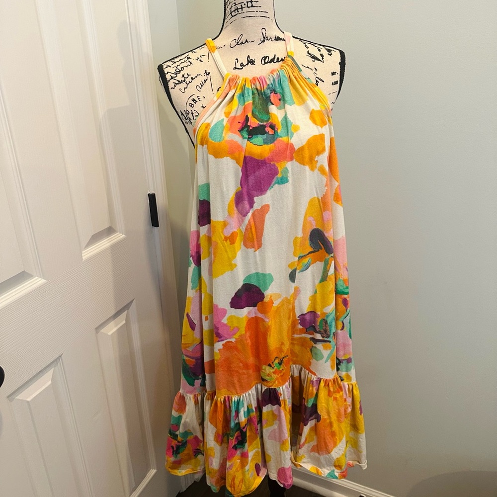 Anthropologie Daily Practice Frida Cross-back Midi Dress - Picture 3 of 8